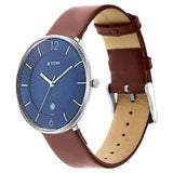 Titan Workwear Watch with Blue Dial & Leather Strap 1849SL03