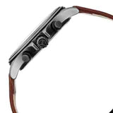 Titan Workwear Silver Dial Brown Leather Strap Watch NP1870QL01