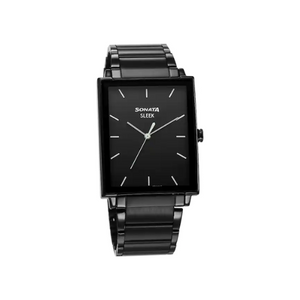 Sonata Sleek Black Dial Analog Watch 7148NM01 - KRISHNA WATCH COMPANY