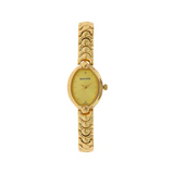 Sonata Champagne Dial Golden Metal Strap Watch NR8107YM02