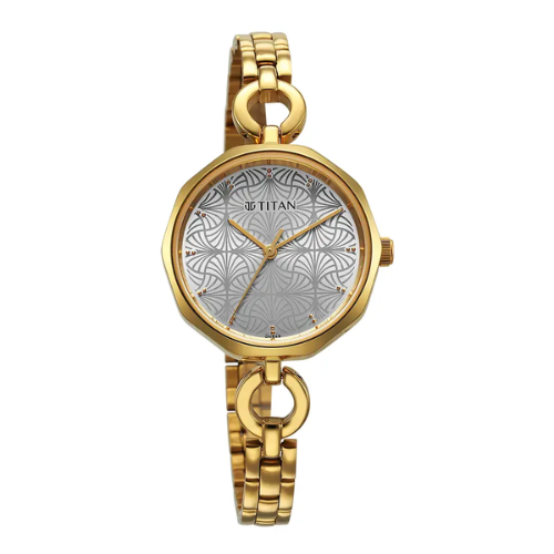 Titan Karishma Silver Dial Watch 2702YM01 - KRISHNA WATCH COMPANY