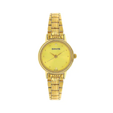 Sonata Champagne Dial Golden Metal Strap Watch NR8096YM02