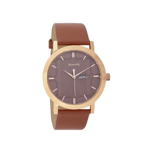 Utsav Brown Dial Leather Strap Watch NR77108WL02 - KRISHNA WATCH COMPANY