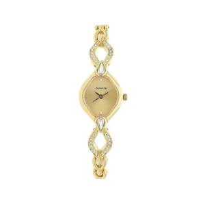 Sonata Champagne Dial Golden Metal Strap Watch - 8063YM04 - KRISHNA WATCH COMPANY