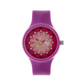 Pink Dial Purple Plastic Strap Watch 4038PP03W