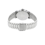 Sonata White Dial Silver Stainless Steel Strap Watch 1013SM01