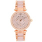 Michael Kors Mini Parker Rose Gold Dial Stainless Steel Analogue Watch MK6110