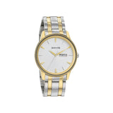 Sonata Wedding Edition - Silver Dial Bimetal Strap Watch 7133BM01