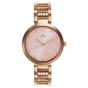 TITAN Titan Sparkle Pink Dial Analog Watch for Women - 2480WM03 - KRISHNA WATCH COMPANY