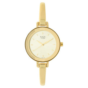 TITAN Raga Viva Champagne Dial Metal Strap Watch 2575YM01(DG578) - KRISHNA WATCH COMPANY