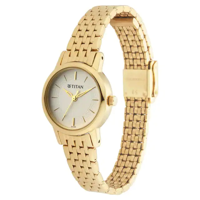 TITAN White Dial Analog Watch - 2593YM02 - KRISHNA WATCH COMPANY