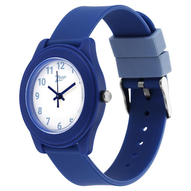 Zoop Basic White Dial Plastic Strap for Kids - 26019PP24W