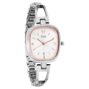 Titan Raga Viva Silver Dial Metal Strap Watch 2604SM01 (DH546) - KRISHNA WATCH COMPANY