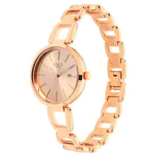 Titan Raga Viva Rose Gold Dial Metal Strap Watch - 2642WM01