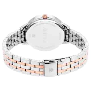 Titan Workwear Silver Dial Two Toned Stainless Steel Strap Watch 2648KM01