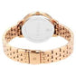 Titan Workwear Rose Gold Dial Red Stainless Steel Strap Watch 2648WM01