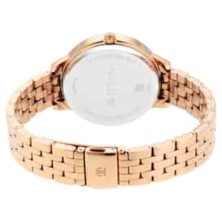Titan Workwear Rose Gold Dial Red Stainless Steel Strap Watch 2648WM01