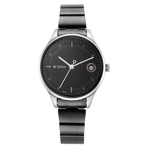 TITAN Workwear Silver Dial Grey Stainless Steel Strap Watch NR2649KM01 - KRISHNA WATCH COMPANY