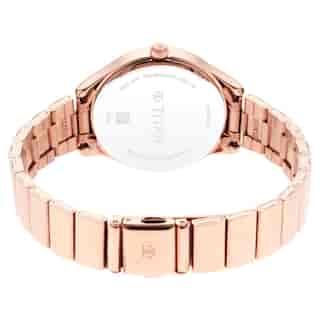 Titan Workwear Silver Dial Rose Gold Stainless Steel Strap Watch NP2649WM01 (DK788)