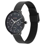 Titan Workwear Black Dial Black Stainless Steel Strap Watch NP2651NM02