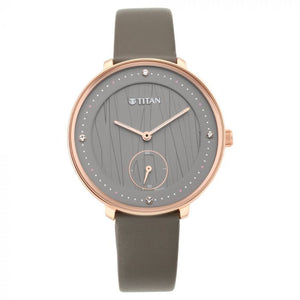 TITAN Workwear Watch with Black Dial & Leather Strap 2651WL01(Dk960) - KRISHNA WATCH COMPANY