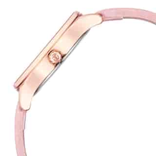 Pastel Dreams Mother Of Pearl Dial Dusty Rose Leather Strap Watch 2670WL02