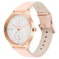 Titan Neo Workdays Silver Dial Women Watch With Leather Strap 2670WL06