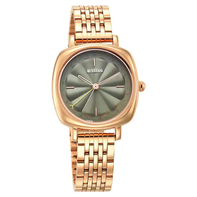TITAN Neo Green Dial Stainless Steel Strap Watch for Women 2689WM01 / NS2689WM01 - KRISHNA WATCH COMPANY