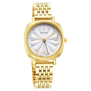 TITAN Neo Silver Dial Stainless Steel Strap Watch for Women 2689YM01 - KRISHNA WATCH COMPANY