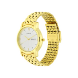 White Dial Yellow Stainless Steel Strap Watch NP7954YM01W
