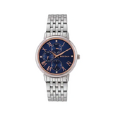 TITAN Workwear Watch with Blue Dial & Stainless Steel Strap 2569SM01(DG357)