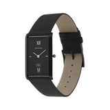 TITAN Edge Black Dial Black Leather Strap Watch NN1043NL01 (K422)