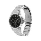 Titan Black Dial Silver Stainless Steel Strap Watch 1698SM01 (