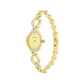 Sonata Champagne Dial Golden Metal Strap Watch NR8063YM04