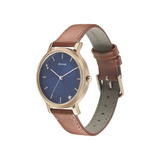 Play With Blue Dial Leather Strap Watch 8164WL01