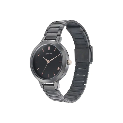 Play With Anthracite Dial Stainless Steel Strap Watch NT8141KM03