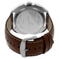 WHITE DIAL BROWN LEATHER STRAP WATCH NP3117SL01