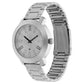 SILVER DIAL SILVER STAINLESS STEEL STRAP WATCH NP3120SM01