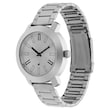 SILVER DIAL SILVER STAINLESS STEEL STRAP WATCH NP3120SM01