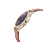 Play With Blue Dial Leather Strap Watch 8164WL01