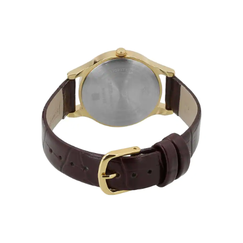 Sonata Stardust Silver Dial Leather Strap 8123YL04 - KRISHNA WATCH COMPANY