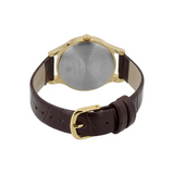 Sonata Stardust Silver Dial Leather Strap 8123YL04 - KRISHNA WATCH COMPANY