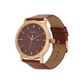 Utsav Brown Dial Leather Strap Watch NR77108WL02