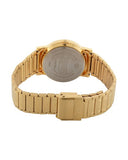 Sonata Champagne Dial Golden Metal Strap Watch NP1141YM13