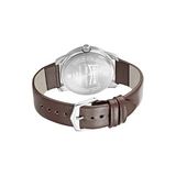 Sonata RPM Beige Dial Brown Leather Strap Watch NR7924SL13