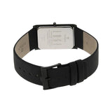 TITAN Edge Black Dial Black Leather Strap Watch NN1043NL01 (K422)