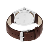 Titan Workwear Blue Dial Leather Strap Watch 1866SL01 - KRISHNA WATCH COMPANY
