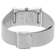 BLACK DIAL SILVER METAL STRAP WATCH NP6093SM01