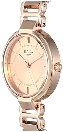 Titan Raga Viva Analog Rose Gold Dial Women's Watch-NL2608WM01