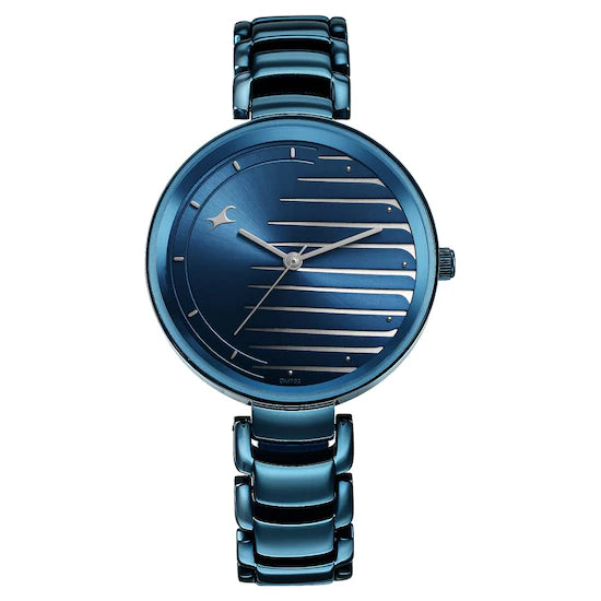 STYLE UP BLUE DIAL METAL STRAP WATCH 6216QM02 (DM702)